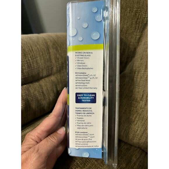 Enduroshield Glass Showers Treatment Kit 2-Oz Coating 4.2-Oz Cleaner Bathroom - Picture 3 of 4